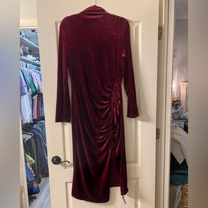 NWT Elegant Velvet Burgundy Dress